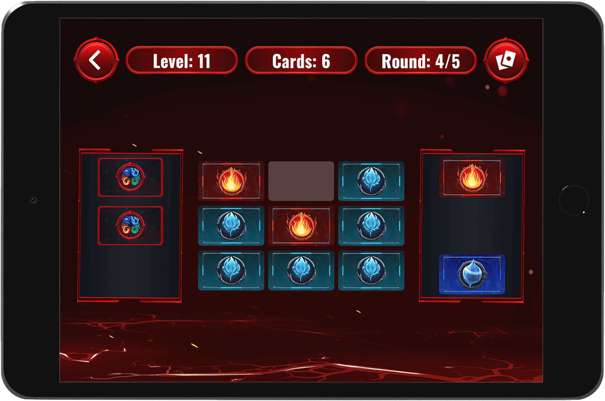 Elemental Fusion gameplay on iPad